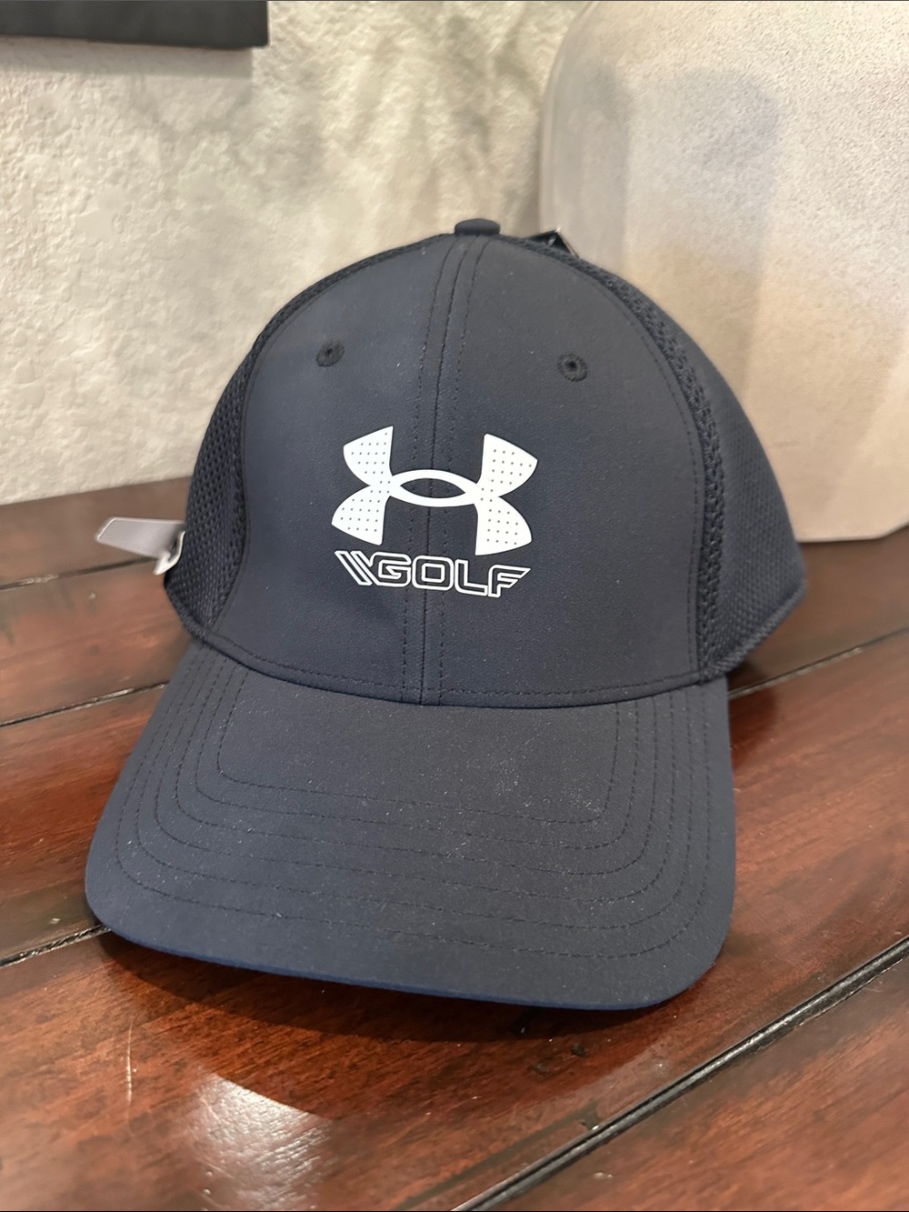 Under Armour Black Cap with White Logo
